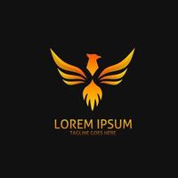 Template logo Phoenix style design elegant vector