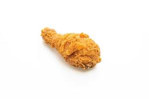 fried chicken on white background photo