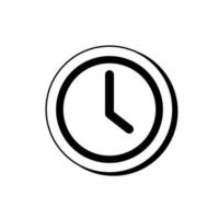 Clock icon or symbol for phone, web, ui vector
