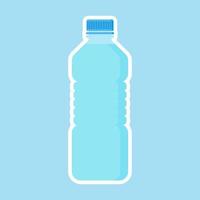 mineral water flat design vector illustration. Concept for healthy nutrition and drinking mineral water.