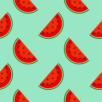 watermelon seamless pattern vector illustration