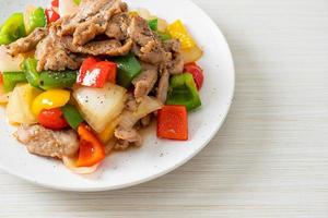 Stir Fried Pork with Black Pepper photo