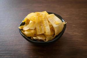 Banana Chips - fried or baked sliced banana photo