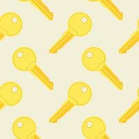 Key seamless pattern. Vector illustration