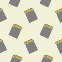 memory card or sd cardseamless pattern vector illustration