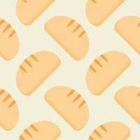 bread Seamless Pattern Background Vector Design Isolated on Color Background