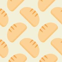 bread Seamless Pattern Background Vector Design Isolated on Color Background