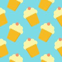 cupcake flat design vector illustration v