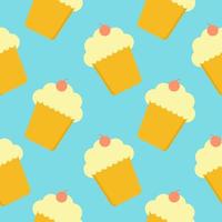 cupcake flat design vector illustration v