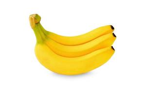 Bunch of bananas isolated on white background photo