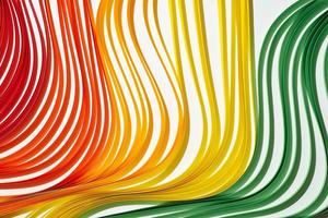 ondas de rayas de papel de colores del arco iris foto