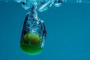 The ball jujube down the water photo