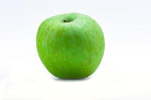 Green apple on the white background with clipping path photo