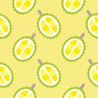 durian seamless pattern vector illustration