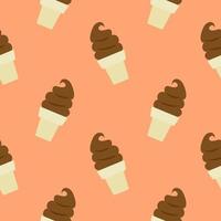 ice cream seamless pattern vector illustration