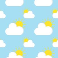 cloud seamless pattern vector illustration