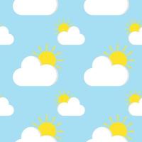 cloud seamless pattern vector illustration