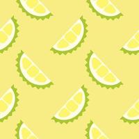 durian seamless pattern vector illustration