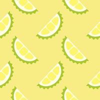 durian seamless pattern vector illustration