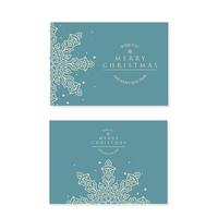 borde de copo de nieve transparente azul, diseño de Navidad para tarjeta de felicitación. ilustración vectorial, encabezado o pancarta de copos de nieve de feliz navidad, papel tapiz o decoración de fondo