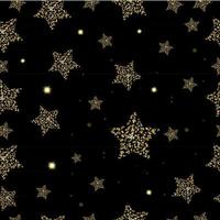 Seamless texture of golden stars. Luxurious texture in vector format.