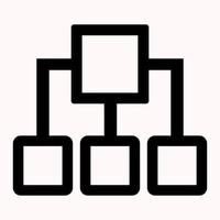 Simple and linear circuit in the form of squares. Generalization, algorithm, programming, eps 10 vector