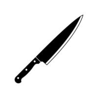 cuchillo vectorial aislado sobre fondo blanco vector