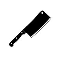 cuchillo vectorial aislado sobre fondo blanco vector