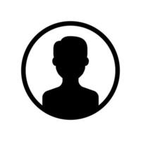 Man icon isolated on white background vector