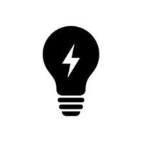 light bulb icon isolated on white background vector