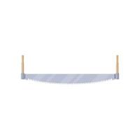 two man crosscut saw vector isolated on white background