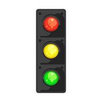 traffic light vector isolated on white background