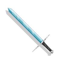 Sword vector isolated on white background