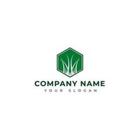 Lawn logo design vector template