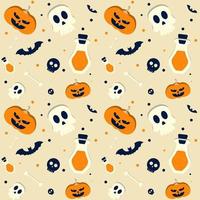 fondo abstracto de diseño de patrones de halloween. vector. vector