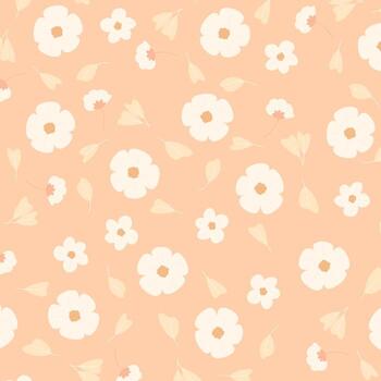 mano abstracta dibujar fondo de patrón floral. vector. vector