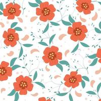 Abstract hand draw floral pattern background. Vector. vector