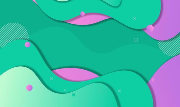 Abstract gradient fluid paper style background. vector