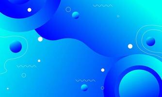 Abstract gradient blue with wavy and rounded shape. Vector illustration.