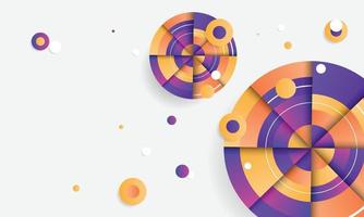 Abstract geometric circle background. vector
