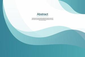 Abstract gradient blue wavy style banner background. Vector. vector