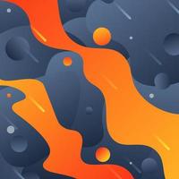 Abstract gradient fluid background. vector