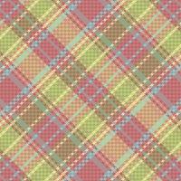 Tartan plaid pattern with texture and nature color. vector