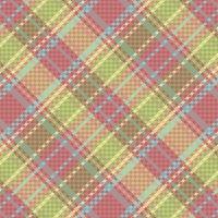 Tartan plaid pattern with texture and nature color. vector