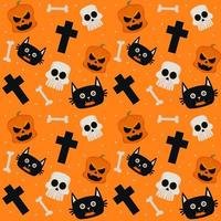 Abstract halloween pattern design background. Vector. vector
