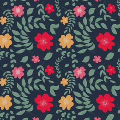 Abstract organic floral pattern background. Vector.