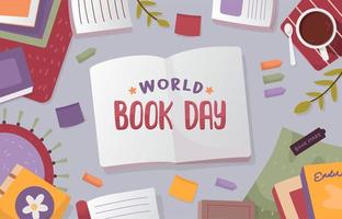 dia mundial del libro vector