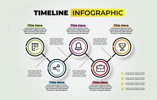 Timeline Infographic Outline vector