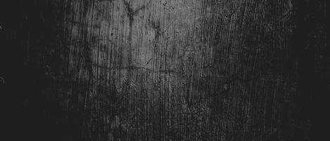 Wall full of scratches. Grungy cement texture for background, Scary dark wall.Black wall photo