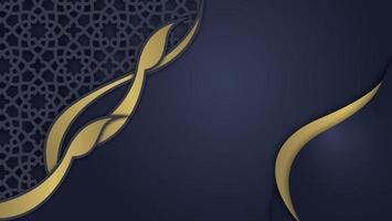 Eid Mubarak and Ramadan kareem islamic background with element vector